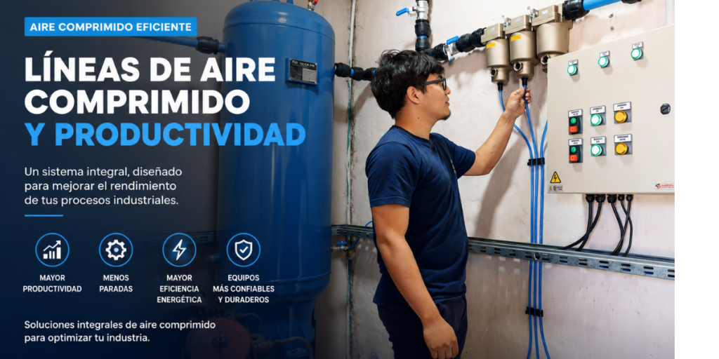 Líneas de Aire Comprimido y Productividad Industrial