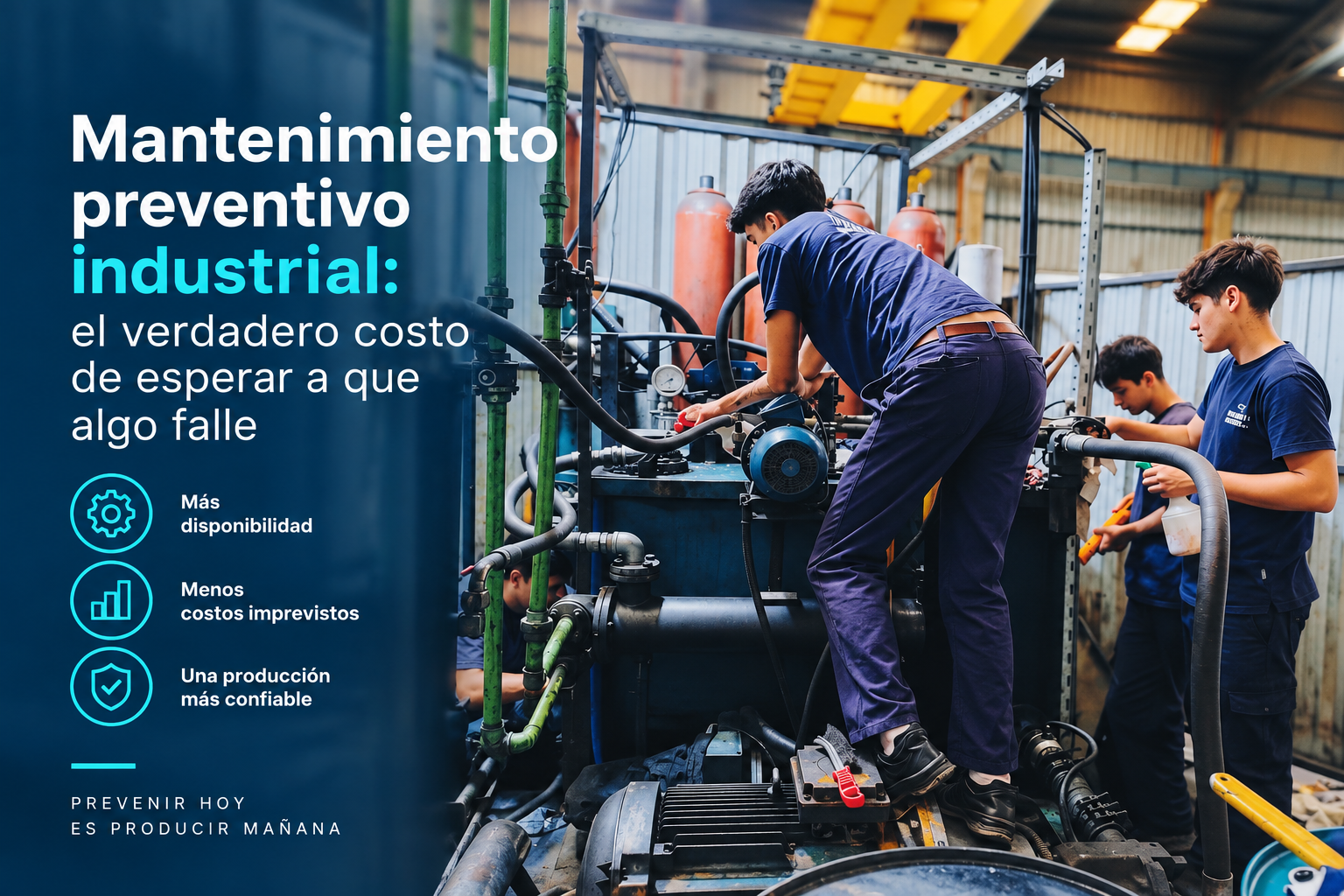 Mantenimiento preventivo industrial: el costo de esperar a que algo falle
